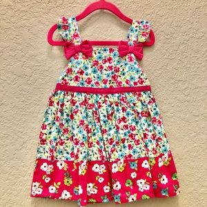 Girls Colorful Floral Summer Dress 24M